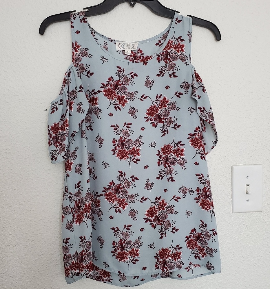 Pink Rose floral top